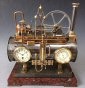 An industrial  automaton, boiler mantel clock by Guilmet, Parijs c. 1890.